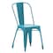 Flash Furniture Tenley Commercial Grade Distressed Blue Metal Indoor-Outdoor Stackable Chair ET-3534-COM-B-GG - alternate 8